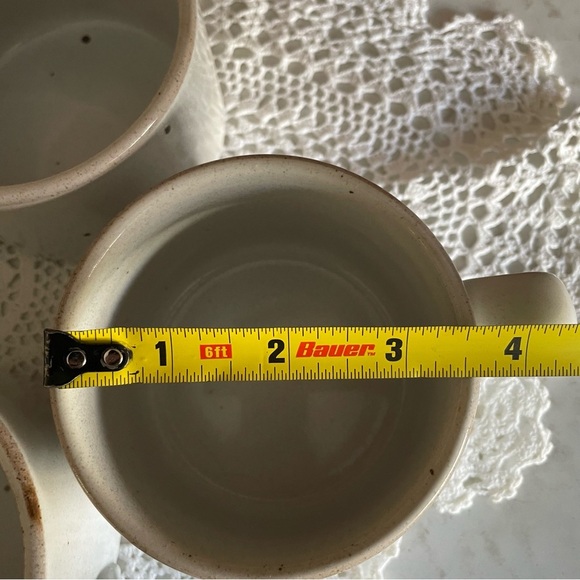 5 MCM Dansk Nielstone Speckled Stoneware Flat Mugs Cups Niels Refs-gaard Design - Picture 14 of 15